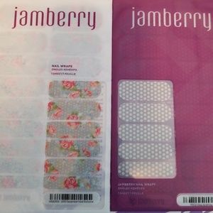 Jamberry nail wrap duo: gray print